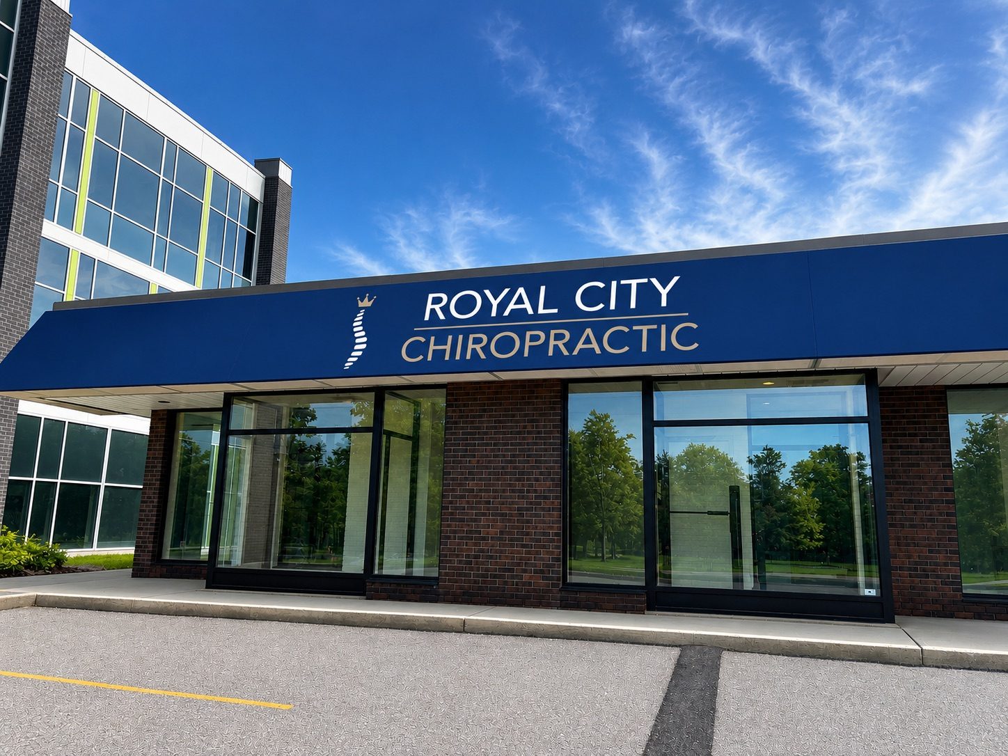 Royal City Chiropractic clinic storefront in Guelph